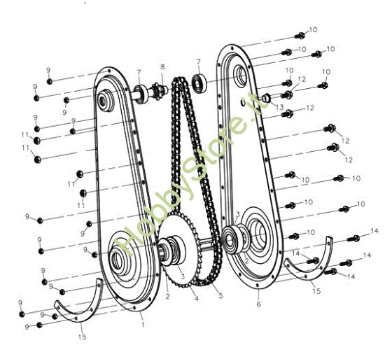 Picture of Ingranaggi MH 175 RK (K800 HT) Motozappa