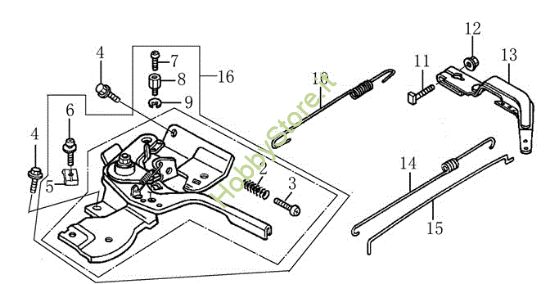 Picture of Leve di controllo MH 175 RK (K800 HT) Motozappa