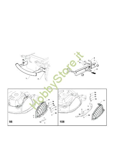 Picture of Accessori a richiesta OM 98L/14,5 K H Cat. 2015 Trattorino