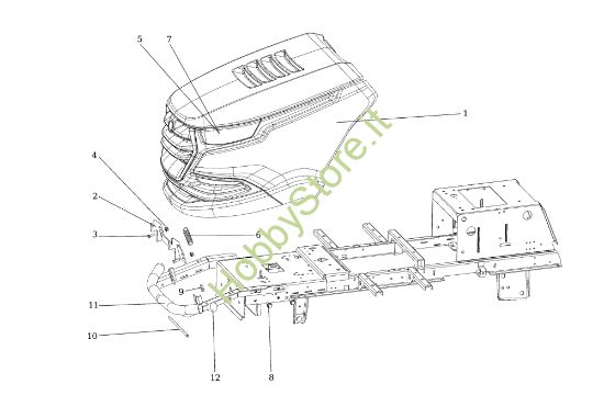 Picture of Cofano (2/2) OM 106/18 H Cat. 2015 Trattorino