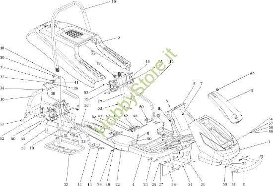 Picture of Cofano (1/2) APACHE 92 EVO Cat.2015 Trattorino