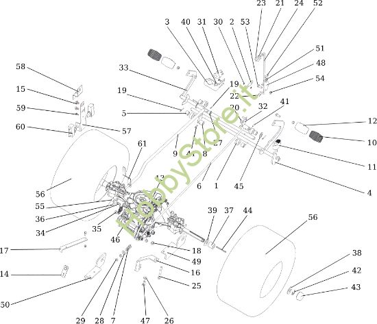Picture of Trasmissione OM 107 L/16 KH (K1600AVD) Cat. 2015 Trattorino