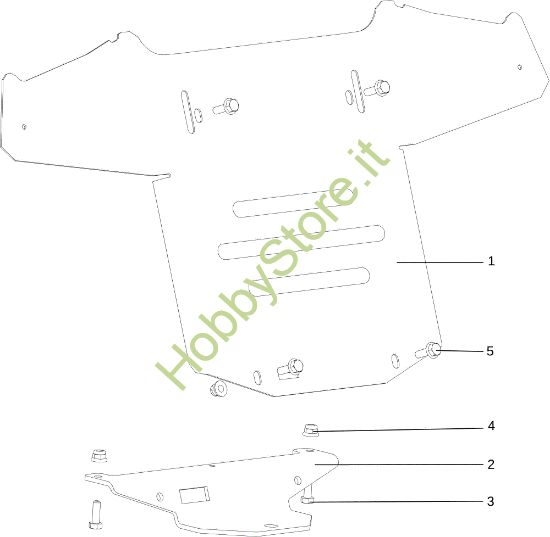 Picture of Cofano (2/3) OM 107 L/24 KH (K2400AVD V-Twin) Cat. 2015 Trattorino