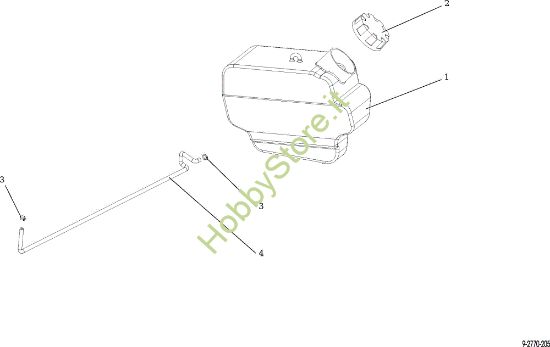Picture of Serbatoio OM 107 L/24 KH (K2400AVD V-Twin) Cat. 2015 Trattorino