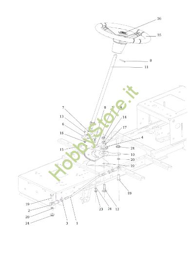 Picture of Sterzo OM 124/24 KH (K2400AVD V-Twin) Cat. 2015 Trattorino