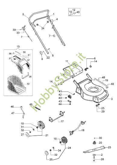 Picture of Esploso G 44 PBXC COMFORT PLUS Rasaerba