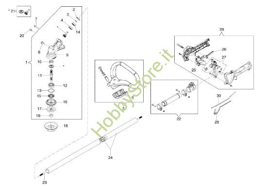 Picture of Trasmissione BC 270 S (Ø 26) Decespugliatore