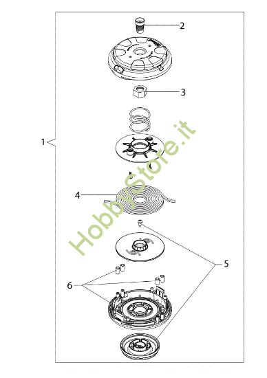 Picture of Esploso (Testina "Speed&Go") BC 270 T Decespugliatore