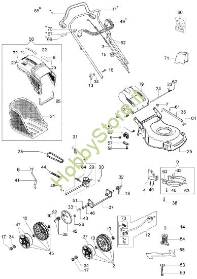 Picture of Esploso completo G 48 TK COMFORT PLUS (K600 AUTOCHOCKE) Rasaerba