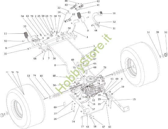 Picture of Trasmissione OM 106/24 KH (K2400AVD V-Twin) Cat. 2016 Trattorino