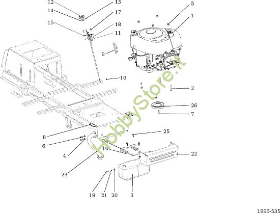 Picture of Motore OM 107 L/17,5 H Cat. 2016 Trattorino