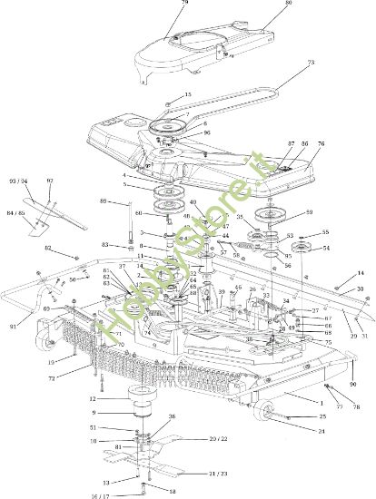 Picture of Piatto di taglio 132 cm CHEYENNE (KAWASAKI) Cat. 2016 Trattorino