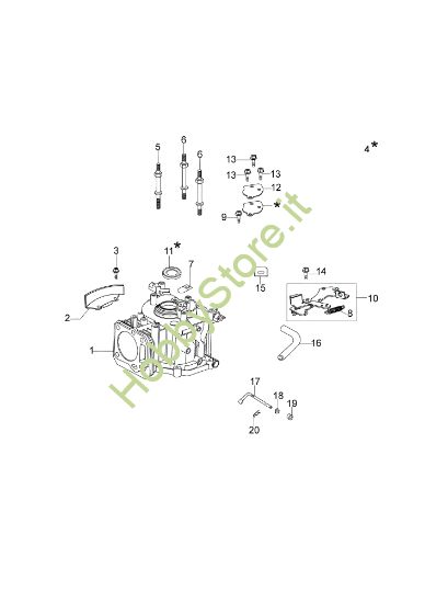 Picture of Cilindro e basamento GV 48 TK ALLROAD PLUS 4 (K650) Rasaerba
