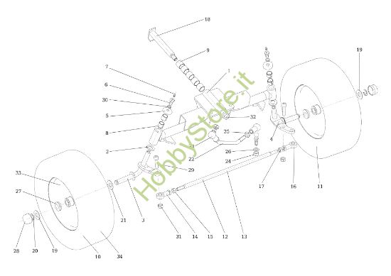 Picture of Assale anteriore APACHE 92 EVO (K2400AVD V-Twin) Cat.2016 Trattorino