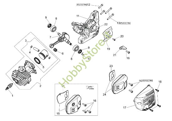 Picture of Motore GST 360 Motosega