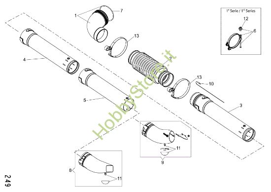 Picture of Tubo prolunga D.80 BV 900 Soffiatore