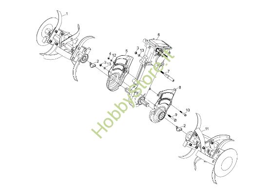Picture of Telaio MH 197 RKS (K800 HC) Motozappa