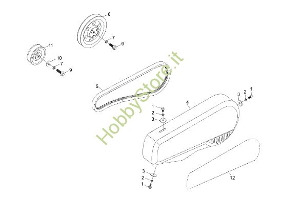 Picture of Cofano MH 197 RKS (K800 HC) Motozappa