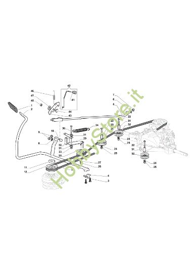 Picture of Comando freno e comando cambio OM 84/14,5 K H Cat. 2017 Trattorino