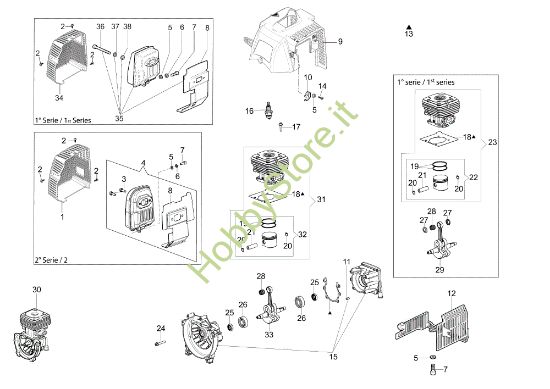 Picture of Motore SPARTA 381 T Decespugliatore
