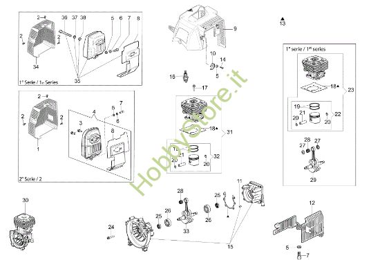 Picture of Motore SPARTA 441 T Decespugliatore