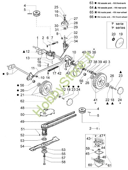 Picture of Gruppo assale LUX 53 T Rasaerba