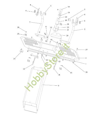 Picture of Raccoglierba (piatto di taglio in alluminio) OM 124/24 KH (K2400AVD V-Twin) Cat. 2017 Trattorino