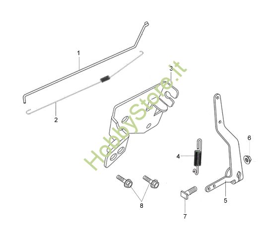 Picture of Leve di controllo G 48 PK COMFORT SD (K 600 AUTOCHOCKE) Rasaerba