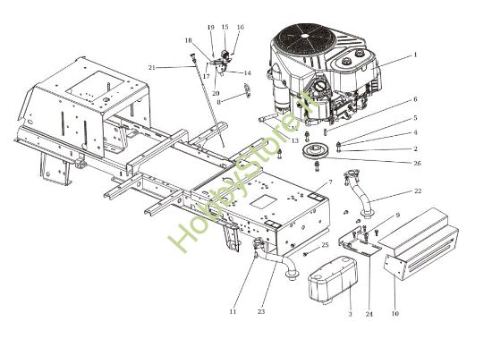 Picture of Motore OM 124/22 H Cat. 2017 Trattorino