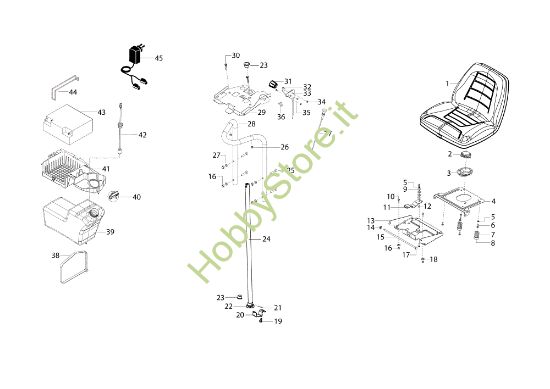 Picture of Serbatoio e sedile OM 105/24 K H Trattorino