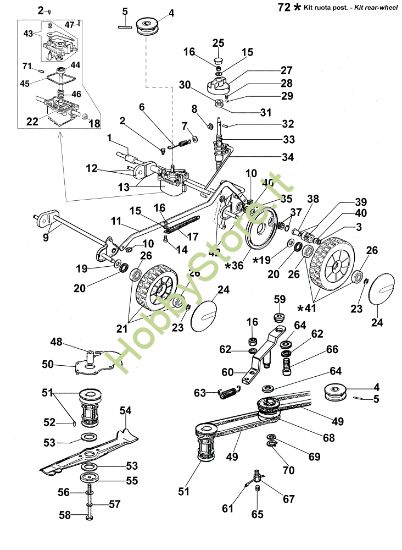 Picture of Gruppo assale LUX 47 KV Rasaerba