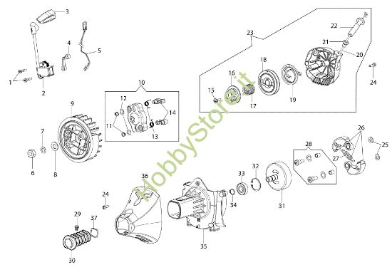 Picture of Avviamento completo BCF 530 Decespugliatore
