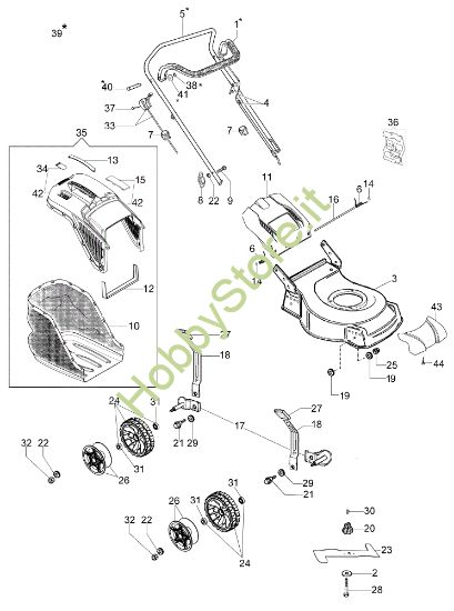 Picture of Esploso completo G 44 PB COMFORT PLUS (2018) Rasaerba
