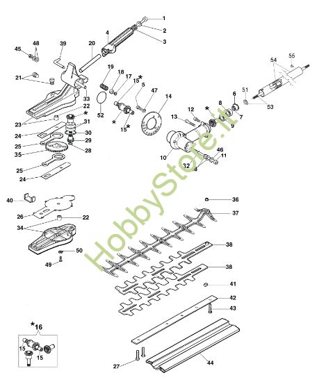 Picture of Tagliasiepi Applicazione (Tagliasiepi) BC 241 D (Ø 24/26 mm)