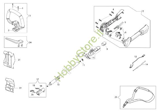 Picture of Trasmissione Unità motore BC 241 D (Ø 24/26 mm)