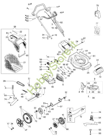 Picture of Esploso G 53 THX ALLROAD PLUS 4 (2018) Rasaerba