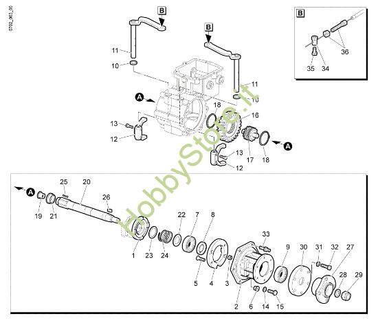 Picture of Ingranaggi (Cambio) (2/2) WB 80 HR 11 Trinciasamenti