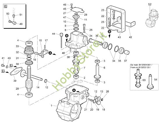 Picture of Ingranaggi (Cambio) (1/2) WB 65 HR 11 Trinciasamenti