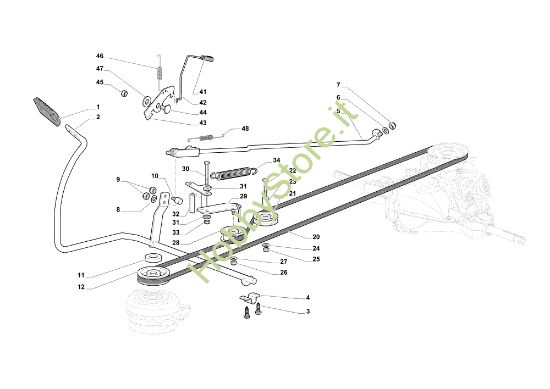 Picture of Comando freno e comando cambio OM 108L/18,5 H Cat. 2018 Trattorino