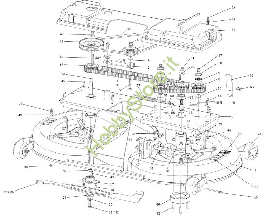 Picture of Piatto di taglio (1/2) OM 124/22 HP Cat. 2019 Trattorino