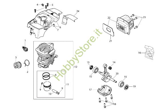 Picture of Motore GS 411 (Euro 2) Motosega