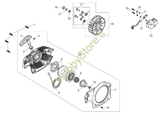 Picture of Avviamento GS 45 (Euro 1) Motosega