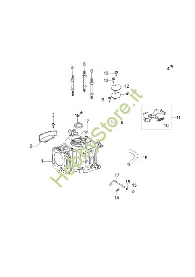 Picture of Cilindro e basamento MAX 53 PK ALLROAD ALUMINIUM (K800) (2018) Rasaerba