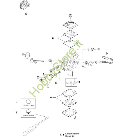 Picture of Carburatore HD-57 (EURO1 - 5) GS 651 (EURO 5) Motosega