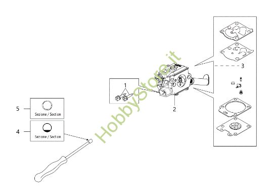 Picture of Carburatore HC 246 P Tagliasiepi
