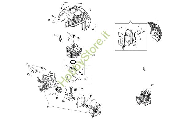 Picture of Motore BCH 400 T Decespugliatore