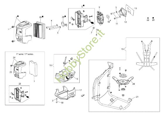 Picture of Serbatoio / Telaio (Basso) BCH 40 BP Decespugliatore