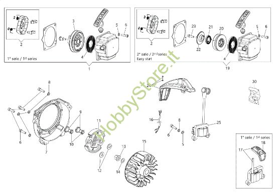 Picture of Avviamento e frizione BCH 400 BP Decespugliatore