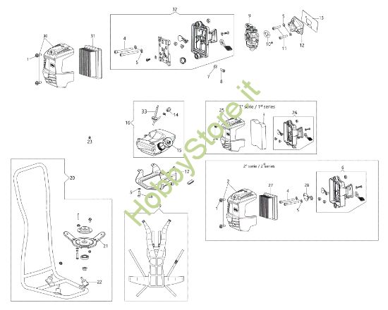Picture of Serbatoio / Telaio (Alto) BCH 400 BP Decespugliatore