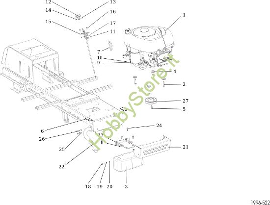 Picture of Motore OM 92/16KH (K1600AVD) Cat. 2019 Trattorino